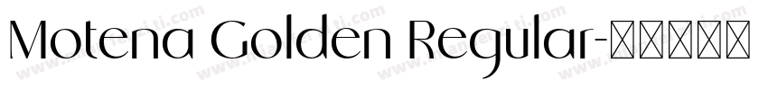 Motena Golden Regular字体转换